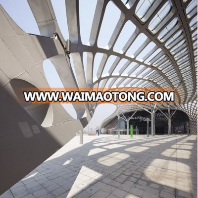 Building Facades Materials Aluminum Plate Steel Curtain Wall